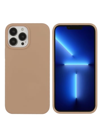 Platyne Feste Silikonhülle für iPhone 13 Pro Max in Gold