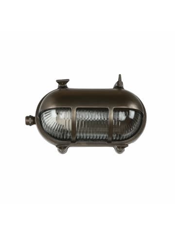 Licht-Erlebnisse Außen Wandlampe (B)21 x (H)13 cm in Schwarz Antik