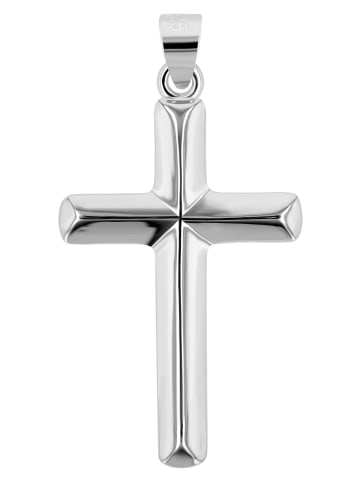 Adeliás Unisex Anhänger – Kreuzanhänger aus 925 Silber in silber
