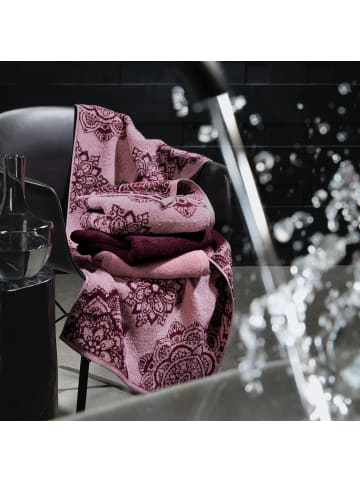 Erwin Müller Frottier Gästetuch 4er-Pack Bühl in altrosa/beere