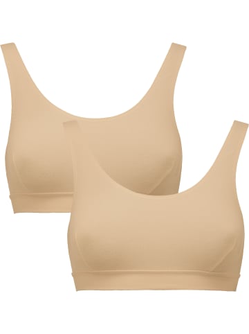 Erwin Müller Baumwolle, Single-Jersey Bustier im 2er-Pack in haut