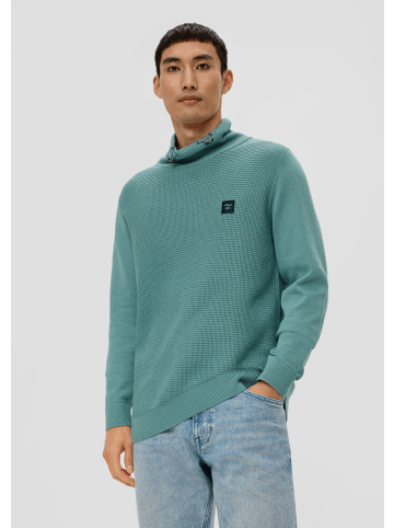 S. Oliver Strickpullover langarm in Petrol