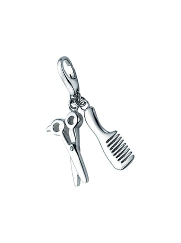 Giorgio Martello Milano Charm Kamm Und Schere in Silber