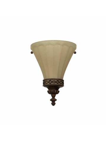 Licht-Erlebnisse Wandlampe in Walnuss Creme