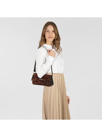 Guess Domitilla Schultertasche Leder 22.5 cm in leopard