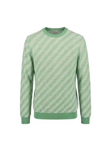 Grün Leinen Herren Pullover