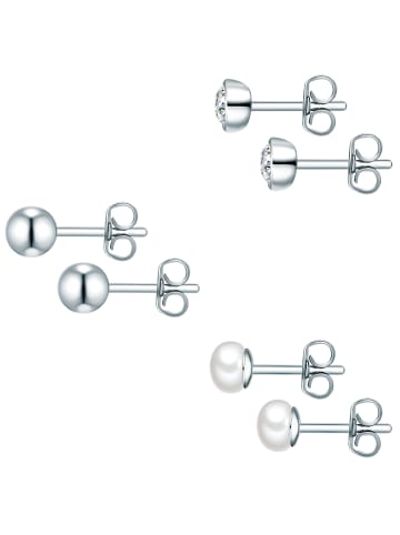 Rafaela Donata Schmuckset Sterling Silber Süßwasser-Zuchtperle in silber