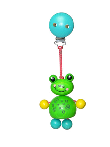 Hess Holzspielzeug  Clipfigur "Frosch Toni" in Bunt