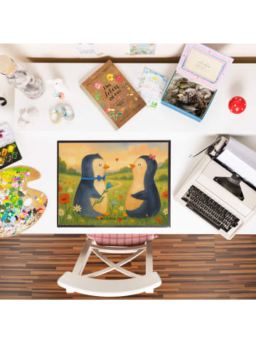 Mr. & Mrs. Panda schreibtischunterlage Pinguin Pärchen Design oh... in Weiß