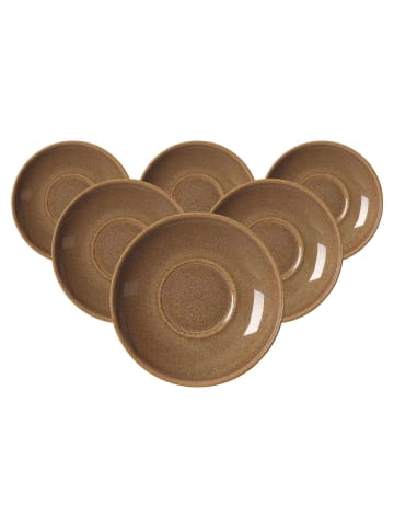 Ritzenhoff & Breker 6er Set Kaffeeuntertassen Sahara ø 14,5 cm in Hellbraun