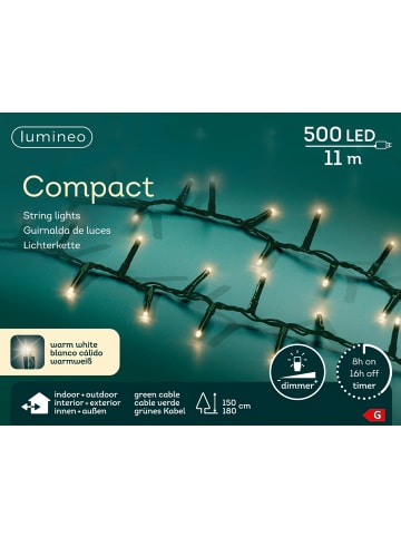 LUMINEO Lichterkette COMPACT 500 LED 11 m in warm weiß