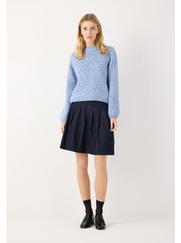 More & More kurzer, ausgestellter Jeans-Faltenrock in denim dark blue