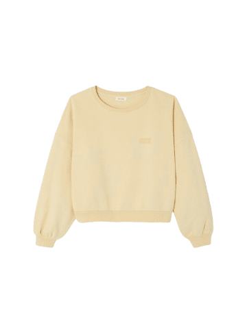American Vintage Sweatshirt mit Rundhalsausschnitt in LIMONADE