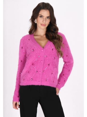 faina Cardigan in Fuchsia