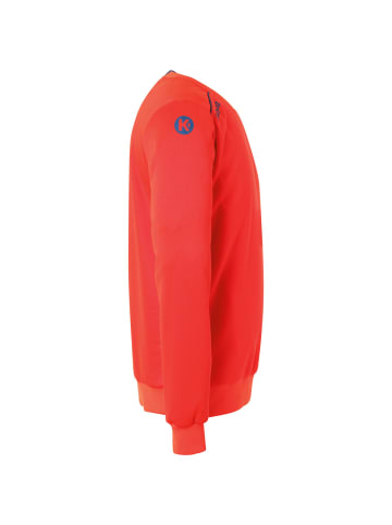Kempa Langarmshirt PLAYER TRAINING TOP in fluo rot/ice grau