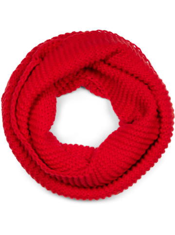 styleBREAKER Strickloop mit Wellenmuster in Rot