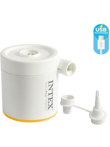 Intex Luftbett Twin Dura-Beam Truaire inkl. USB-Luftpumpe 99x191x22cm in blau