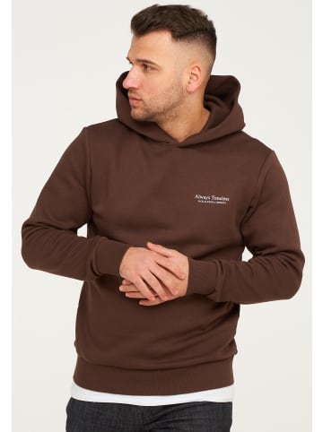 Jack & Jones Kapuzenpullover - KIMO SWEAT HOOD in Chocolate Brown