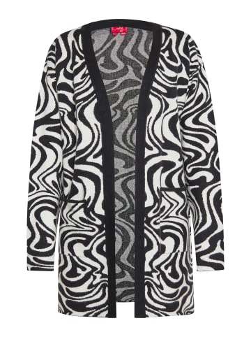 Swirly Damen Cardigan in WOLLWEISS SCHWARZ
