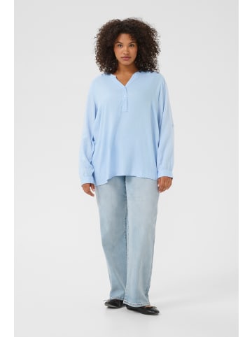 KAFFE curve Langarm-Bluse KCmille Loose fit in Soft Chambray