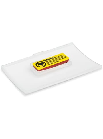 Durable Namensschild Magnet Kunststoff transparent 75x40mm Packung mit 10 S...