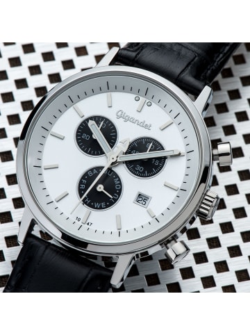 Gigandet Quarzuhr Chronograph "CLASSICO" in Schwarz/Silber