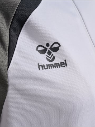 Hummel Reißverschluss Jacke Daumenlöcher Hmllead Damen in WHITE/STEEL GRAY