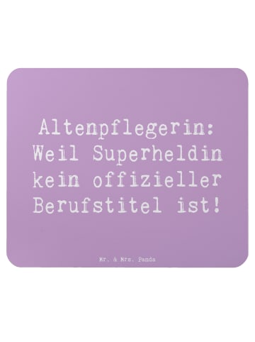 Mr. & Mrs. Panda Maus Pad Spruch Altenpflegerin Superheld mit Sp... in Lavendeltraum