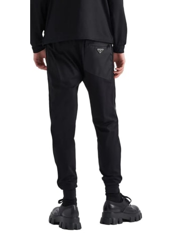 PRADA Hose Baumwolle Re Nylon Schwarz