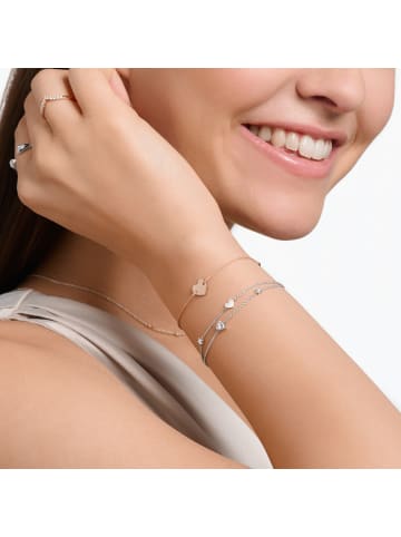 Thomas Sabo Armband Mit Herzen Und Weiße Steine in silber, weiß