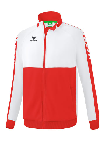 erima Six Wings Worker Jacke, Trainingsjacke in rot/weiss