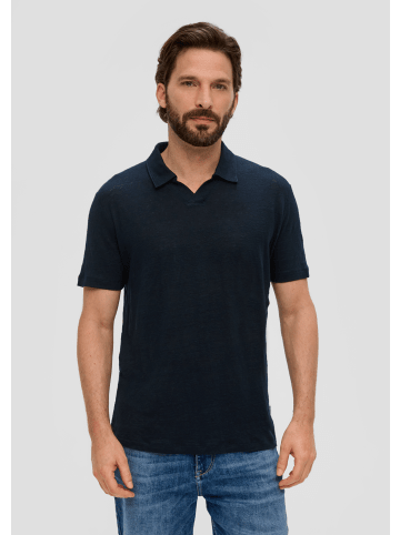 s.Oliver Polo-Shirt kurzarm in Blau