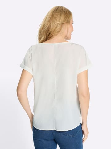 Sieh an! Schlupfbluse in weiß