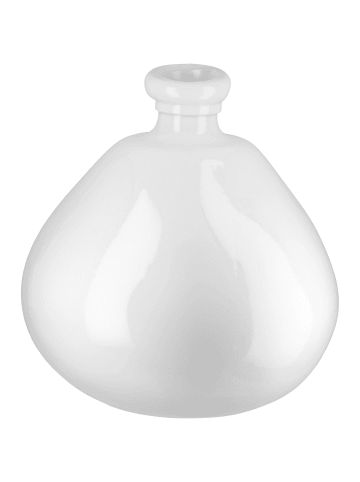 GILDE Vase Sylt weiß - (H) 32 cm