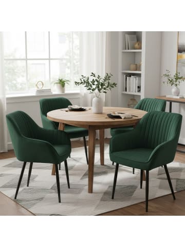 SONGMICS Esszimmerstuhl Tyra in Grün - (B)62.5 x (H)85 x (T)60 cm