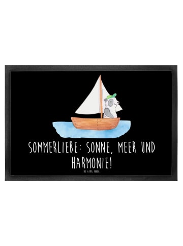 Mr. & Mrs. Panda Fußmatte Sommerliebe mit Spruch in Schwarz