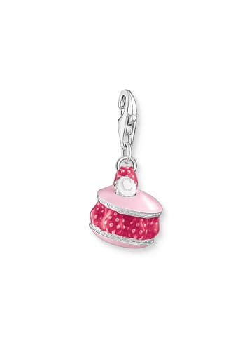 Thomas Sabo Charm-Anhänger Himbeer-Macaron Pink in silber, pink