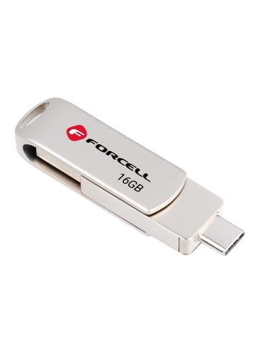 COFI 1453 FORCELL F-DATA Metal Duo USB-Stick in Silber