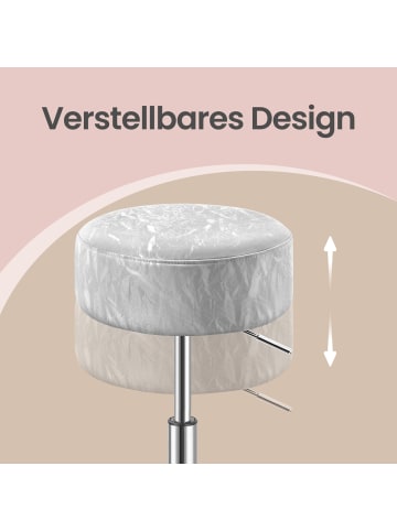 VASAGLE Barhocker Island in Grau - (B)38.5 x (H)(45.5-57.5) x (T)38.5 cm