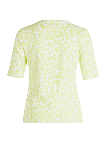 Betty Barclay Basic Shirt mit Rippenstruktur in Cream/Green