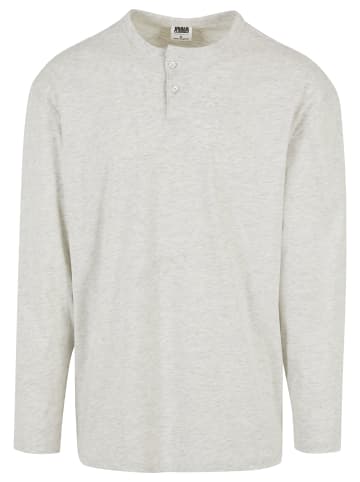 Urban Classics Urban Classics Herren Organic Oversized Henley Longsleeve in lightgrey