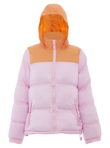 myMO ATHLSR Damen Wattierte Steppjacke in Süßes Pink Aprikose