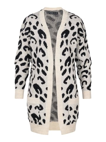 Cloud5ive Cloud5ive Gestrickte Strickjacke in black/beige