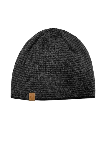 Faera Strick Beanie mit weichem Thermo-Fleece Innenfutter in Dunkelgrau