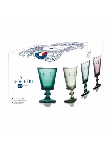 La Rochère France 4er Set Weingläser Biene Abeille in Bunt 240 ml