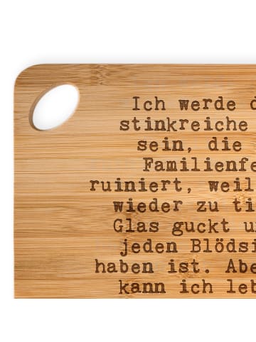 Mr. & Mrs. Panda Holzbrett Ich werde diese stinkreiche... mit Sp... in Braun