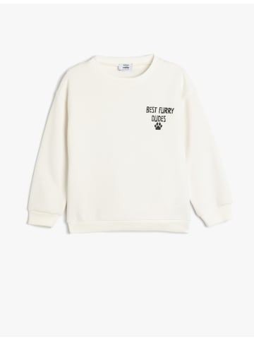 KOTON Sweatshirt in Ekru