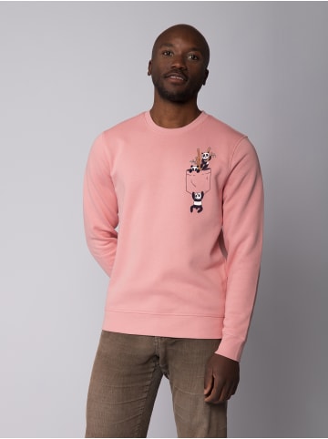 wat? Apparel Sweatshirt Pocket Pandas in Canyon Pink