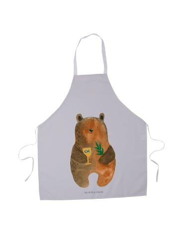 Mr. & Mrs. Panda Kochschürze Bär Konfirmation ohne Spruch in Grau Pastell