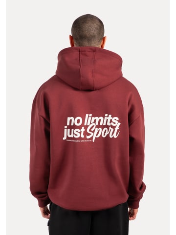 SMILODOX Hoodie Fortes in Bordeaux
